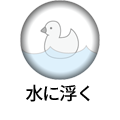 水に浮く